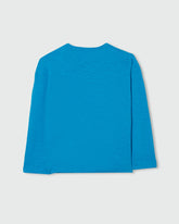 Ovs Fagottino Slub Cotton T-Shirt Blue / 24-30M
